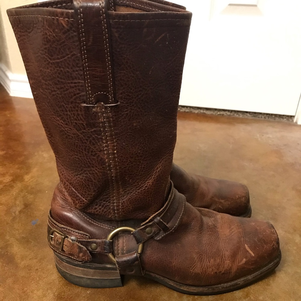 Frye Harness Motorcycle Boots